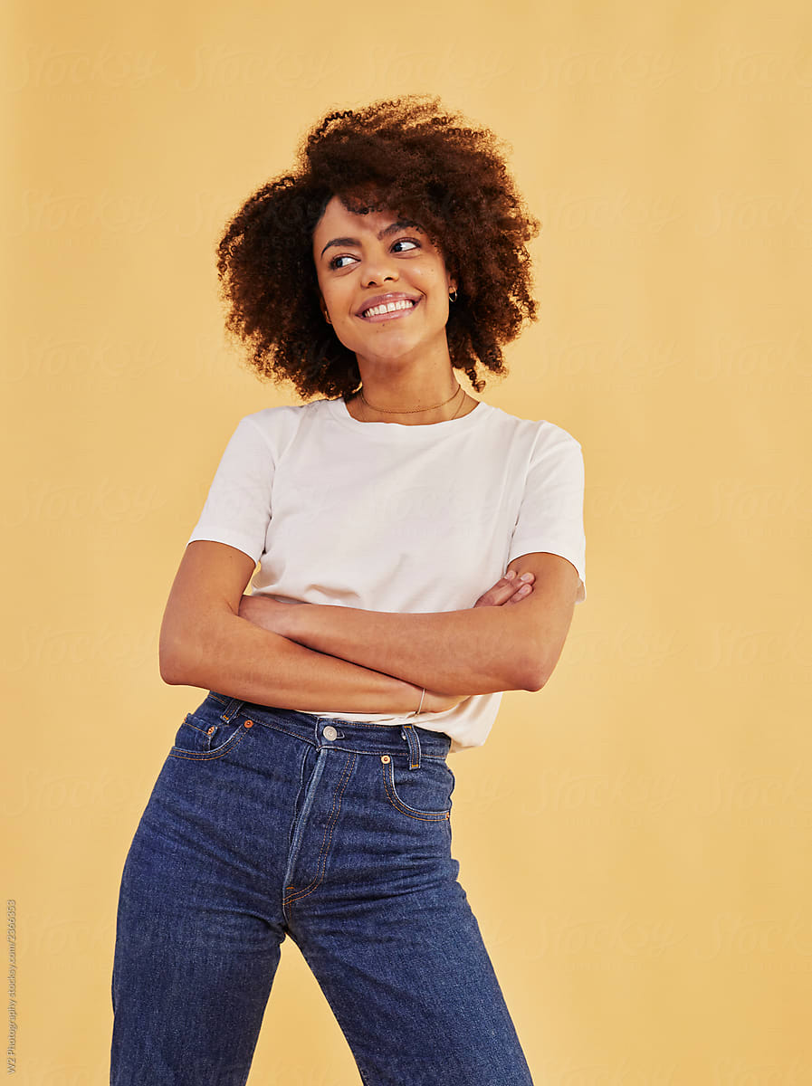 Portrait Of A Confident Woman In Jeans Del Colaborador De Stocksy W2 