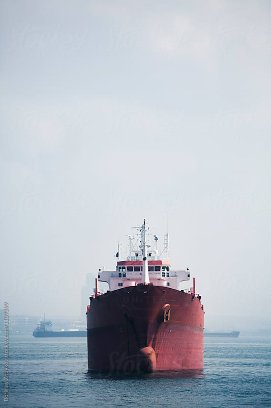 Tanker at sea