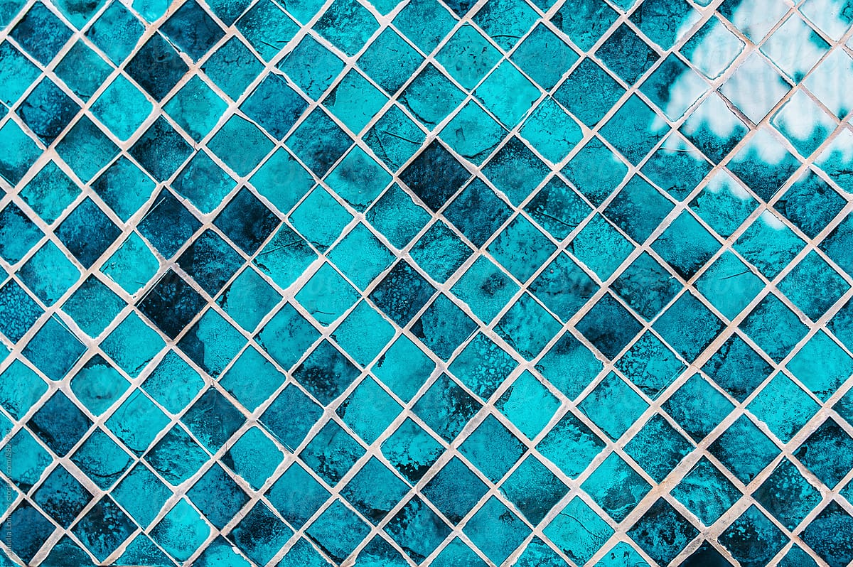 Shining, turquoise tiles