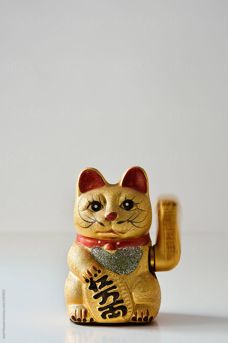 golden chinese lucky cat