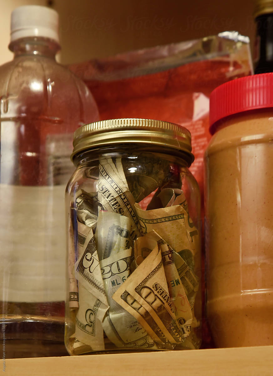Hiding Money in Jar