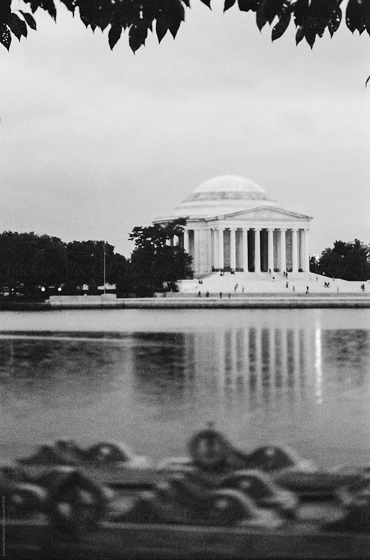 Jefferson Memorial in Black and White