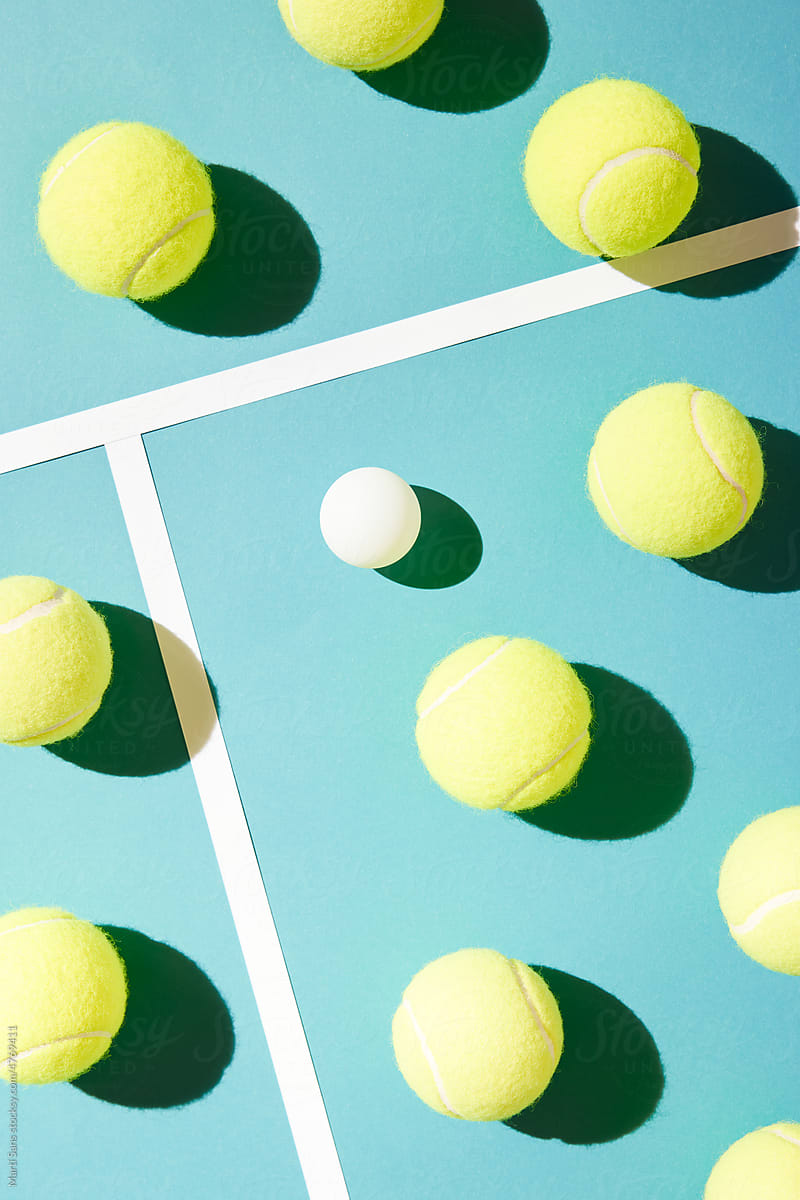 Ping pong and tennis balls