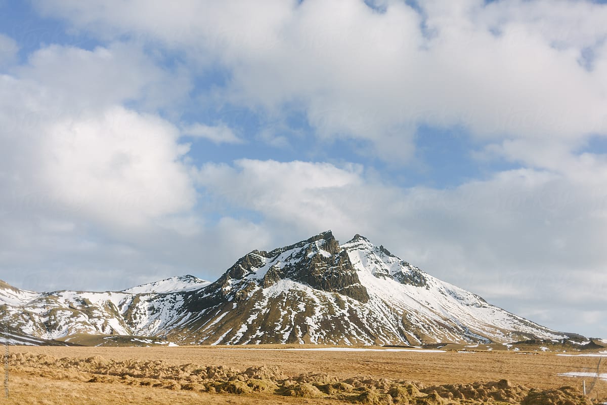 Iceland Mountain in the Snow