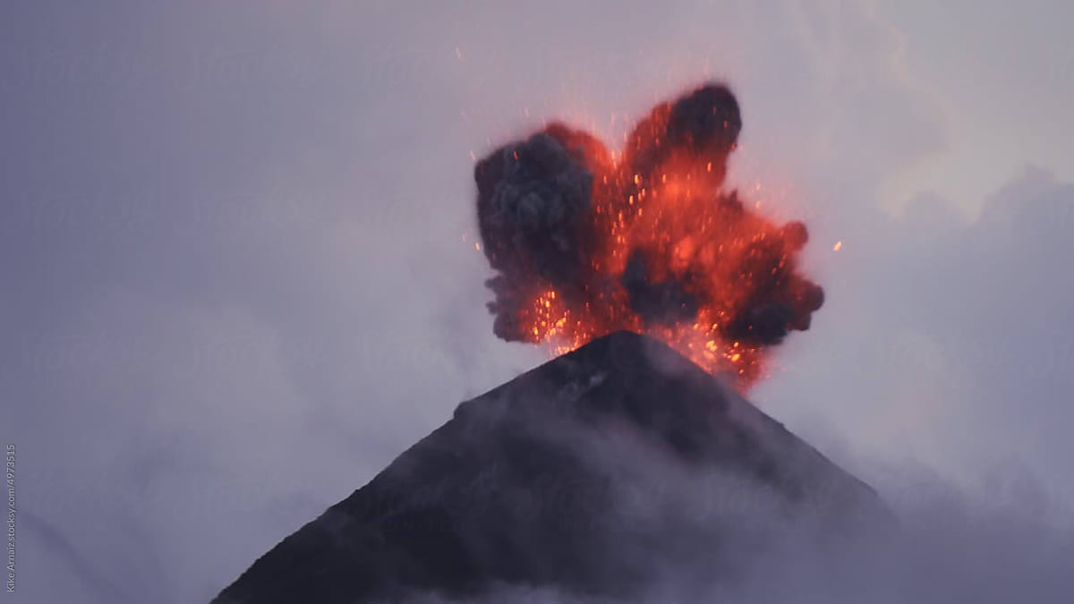 "Fuego Volcano Eruption In Guatemala" by Stocksy Contributor "Kike