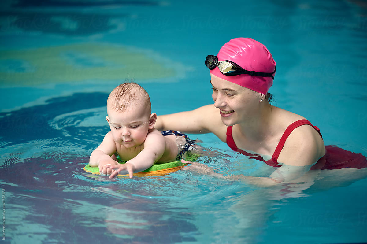 baby swimming lesson