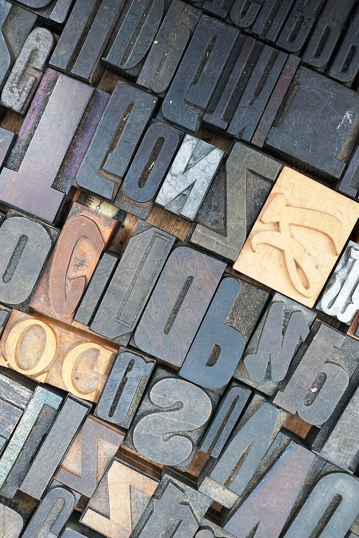 Collection of used print letters